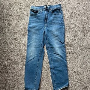 Madewell Blue Ankle Cropped Jeans